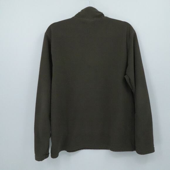 North Face Pullover Mens Medium Green TKA 100 Fleece Quarter Zip Outdoor Hiking‎ - Picture 2 of 13